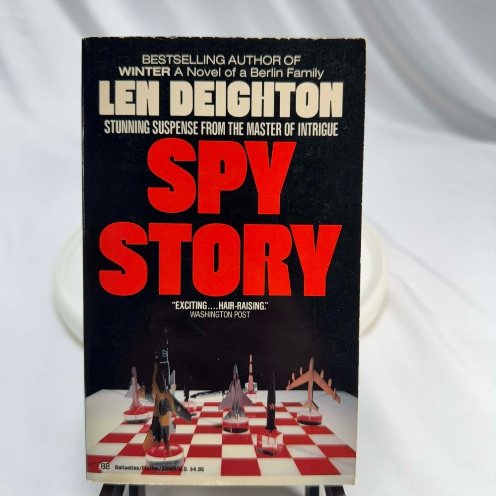 Spy Story Len Deighton 1985 Ballantine 12th Printing Espionage Thriller